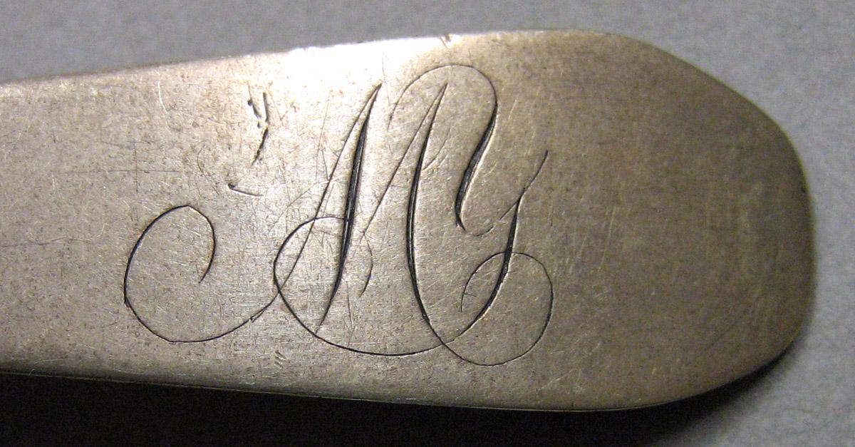 1962.0240.714 Silver Spoon engraving