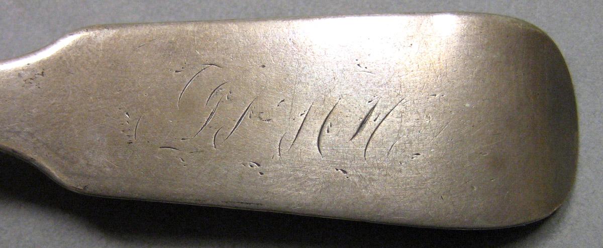 1962.0240.718 Silver Spoon engraving upper surface