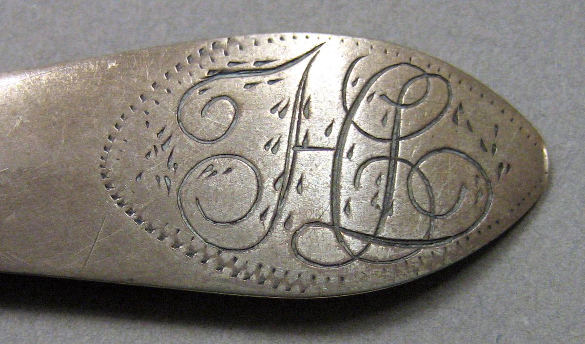 1962.0240.719 Silver Spoon engraving