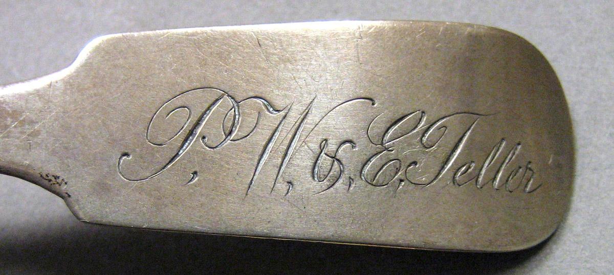 1962.0240.725 Silver Ladle engraving