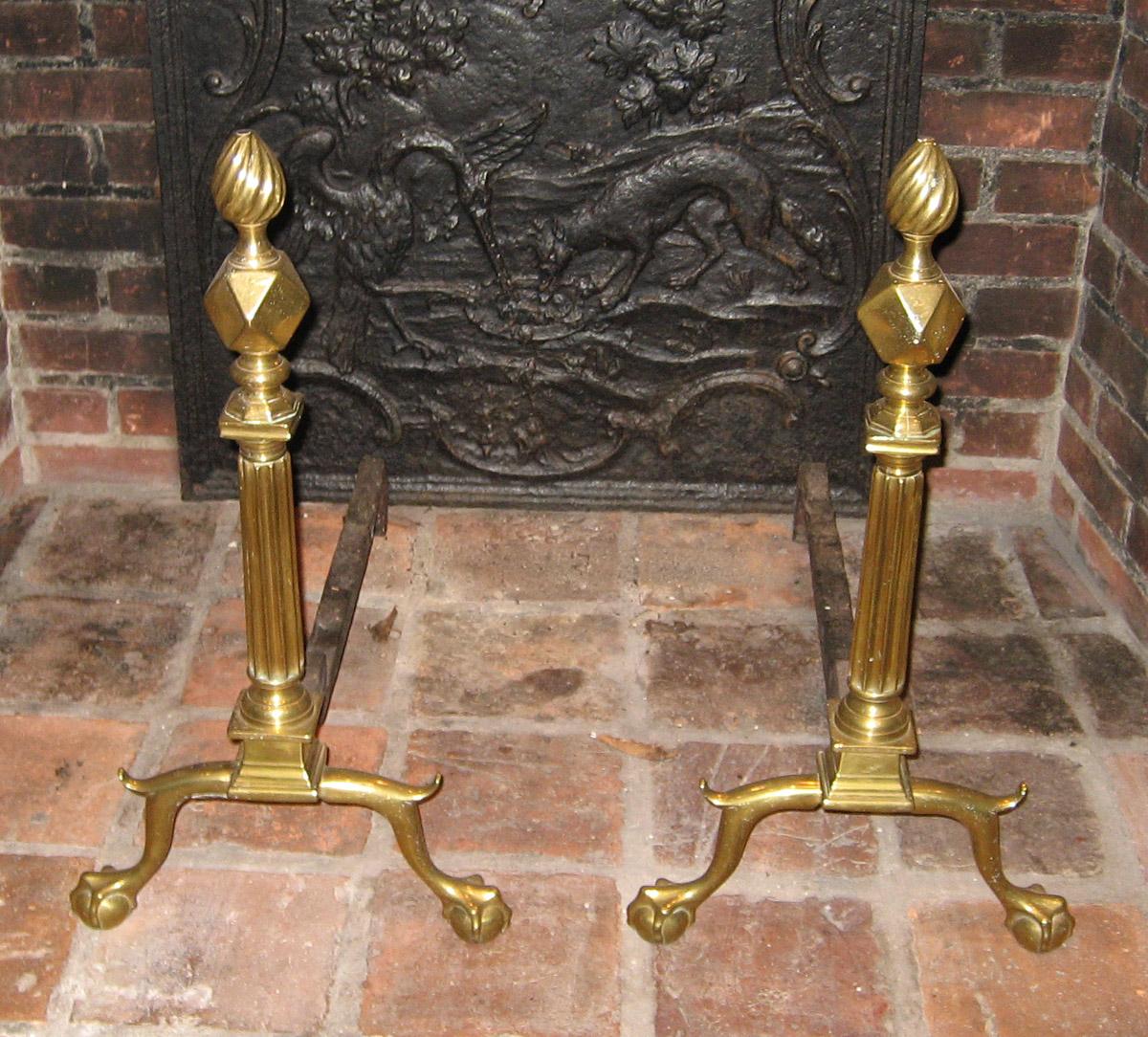 1955.0133.002 and .003 Andirons