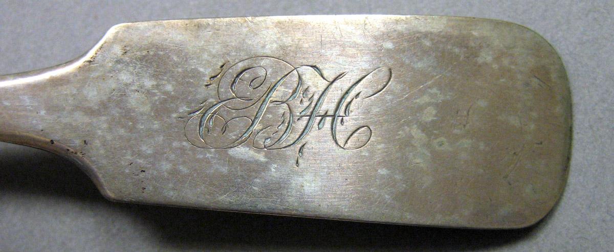1962.0240.732 Silver Spoon engraving