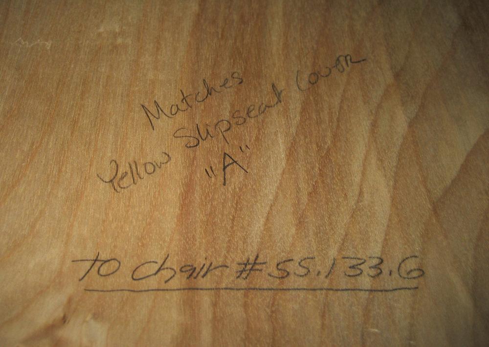 1984.0617.019 Slip seat label