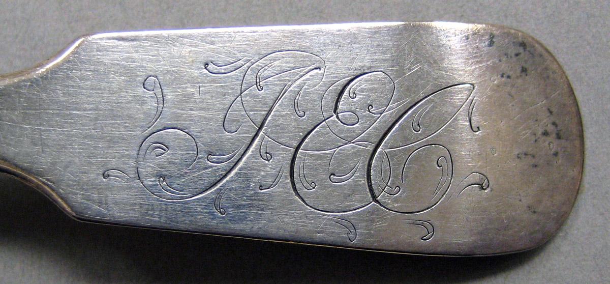 1962.0240.777 Silver Ladle engraving