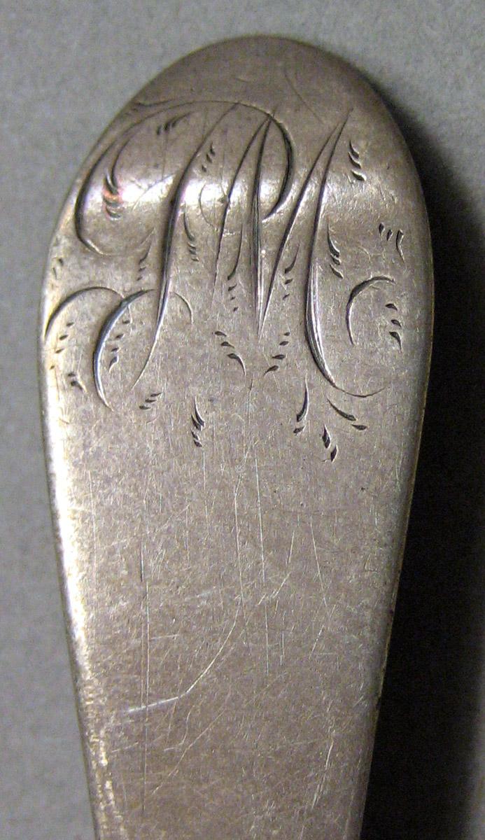1962.0240.837 Teaspoon engraving