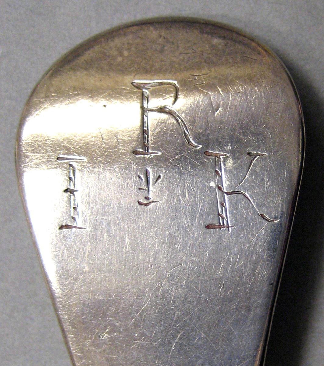 1962.0240.882 Silver Spoon engraving