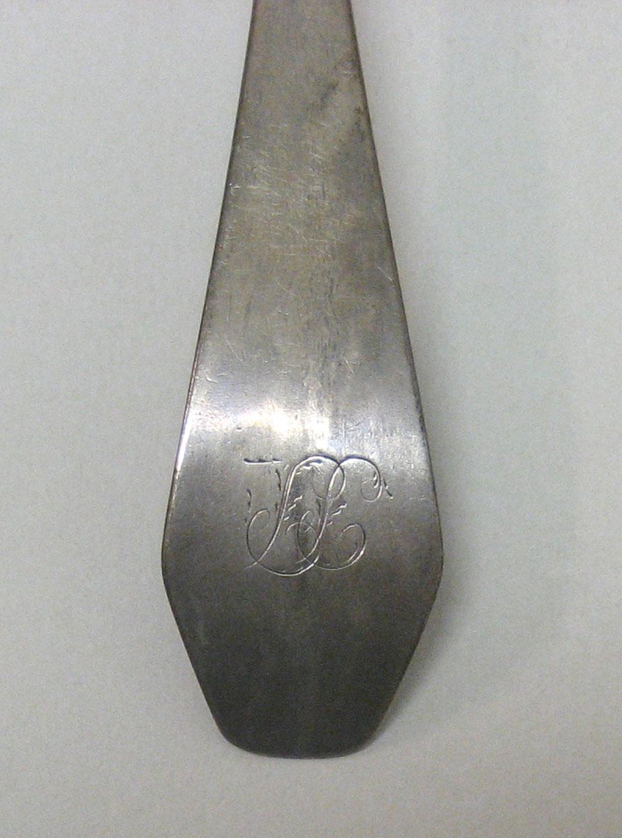 1962.0240.889 Spoon, inscription