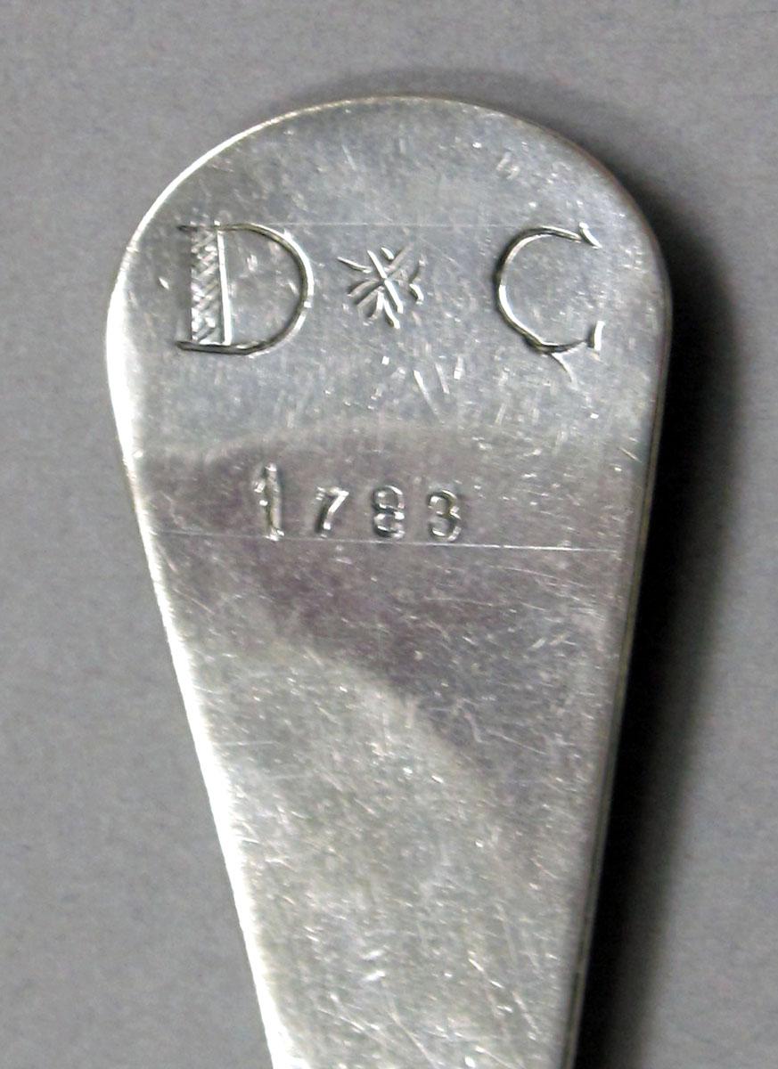 1962.0240.910 Silver Spoon engraving