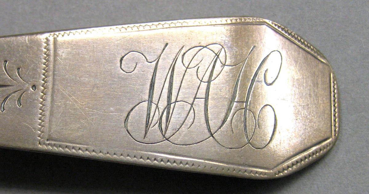 1962.0240.934 Silver Spoon engraving