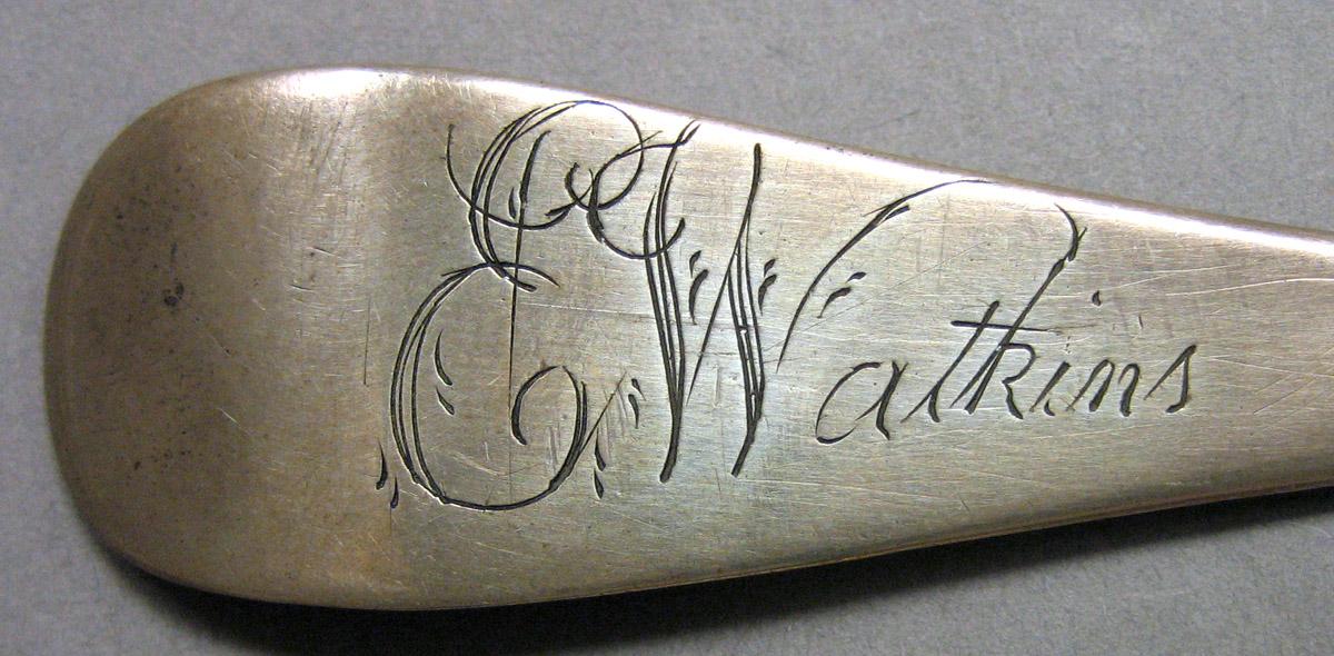 1962.0240.950 Silver Spoon engraving