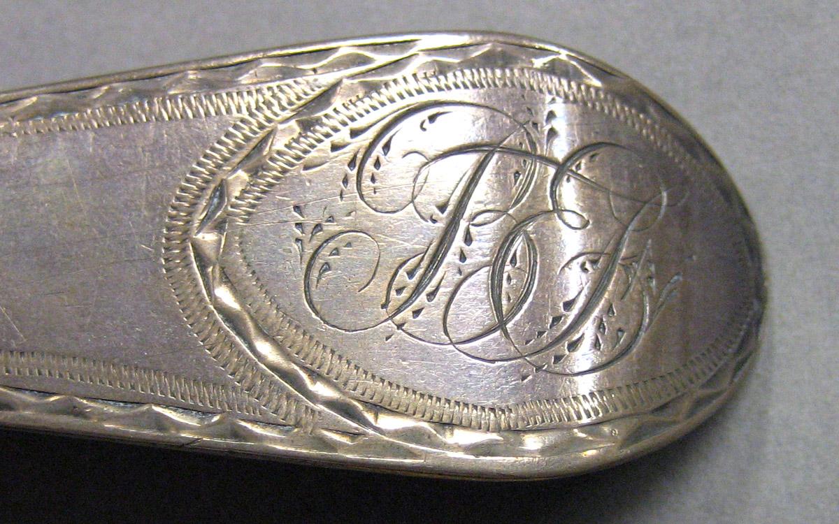 1962.0240.952 Silver Spoon engraving