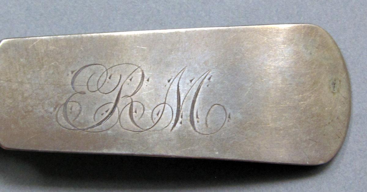 1962.0240.962 Silver Spoon engraving