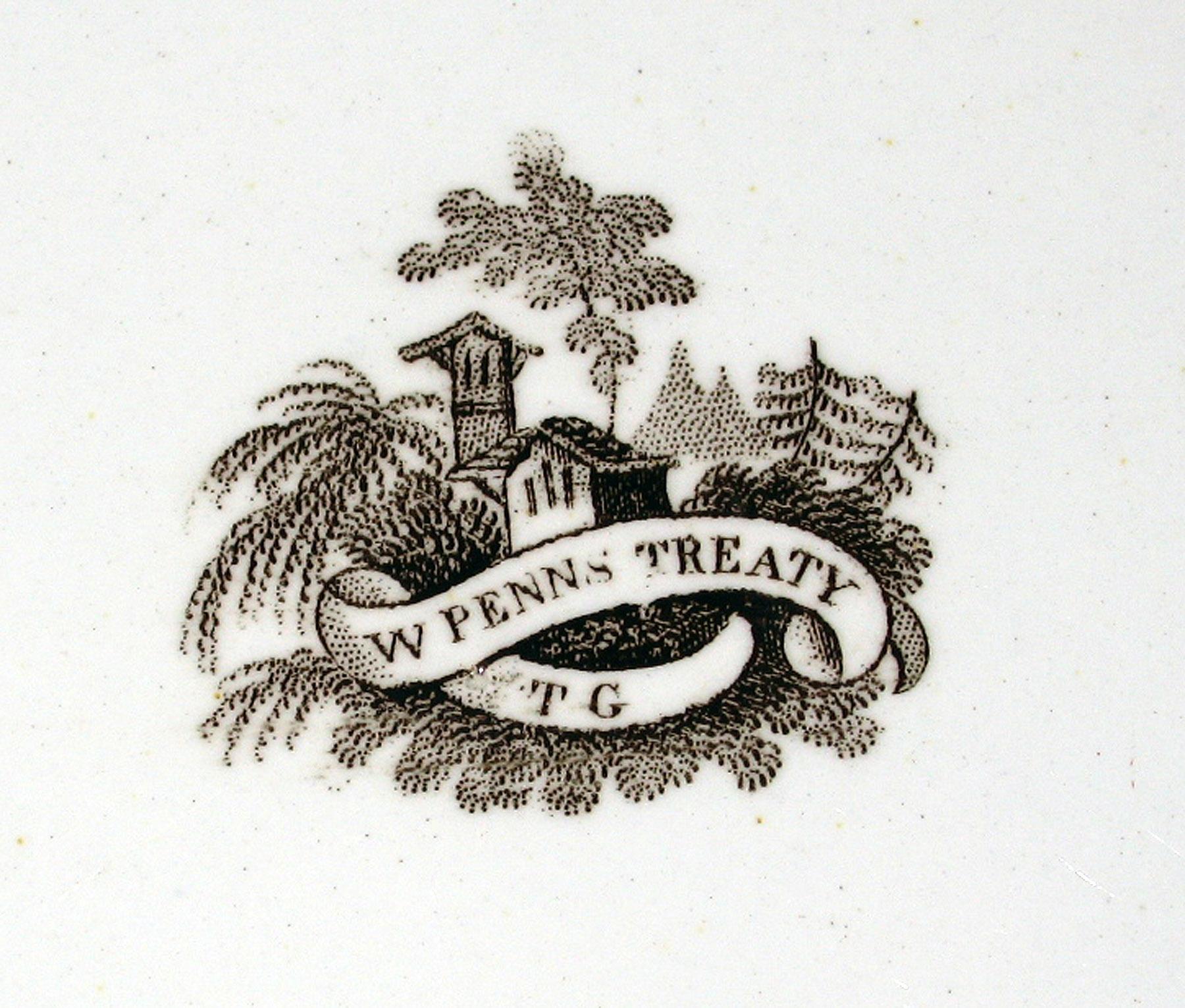 1962.0525.002 Earthenware Plate, detail