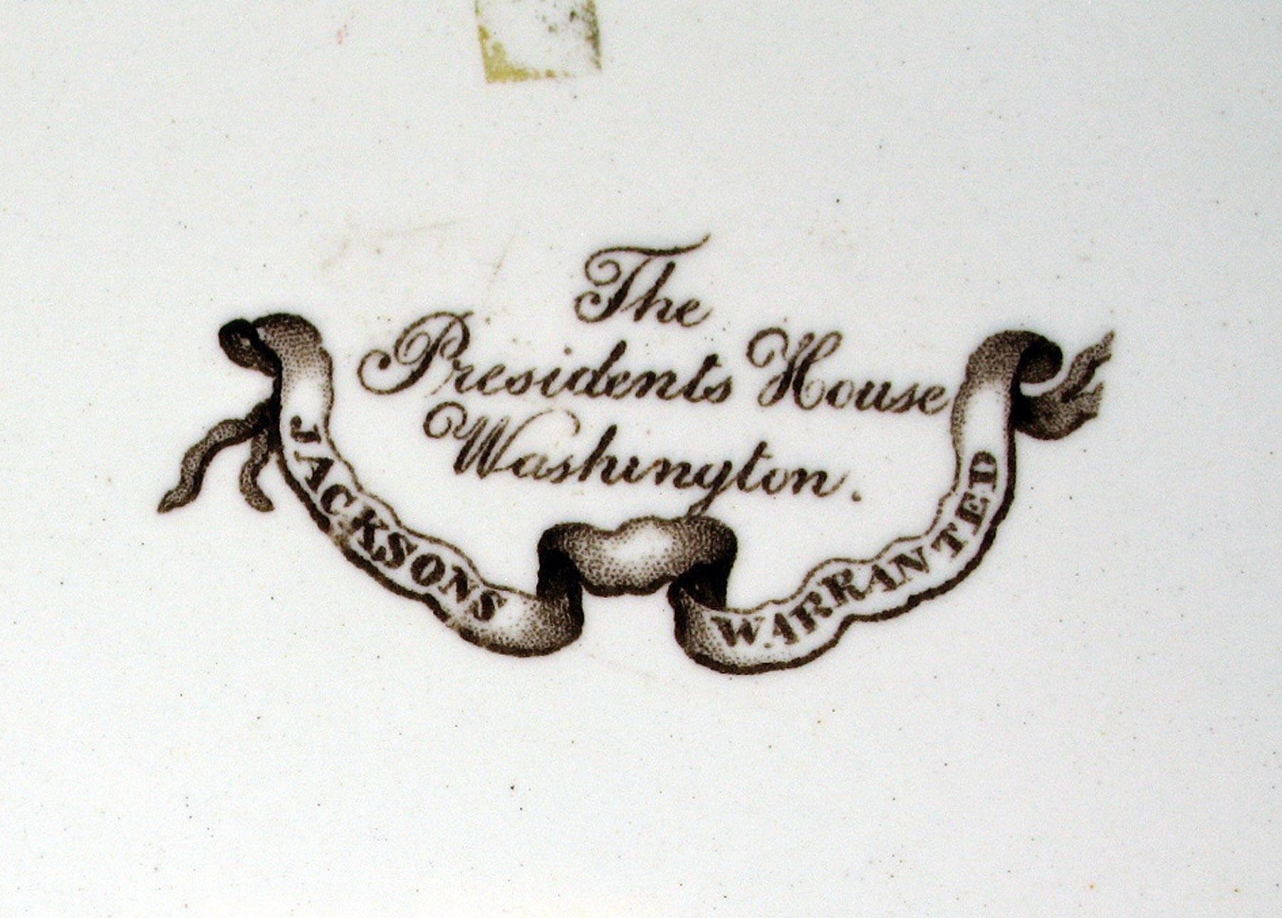1962.0528 Jacksons Earthenware Plate, detail