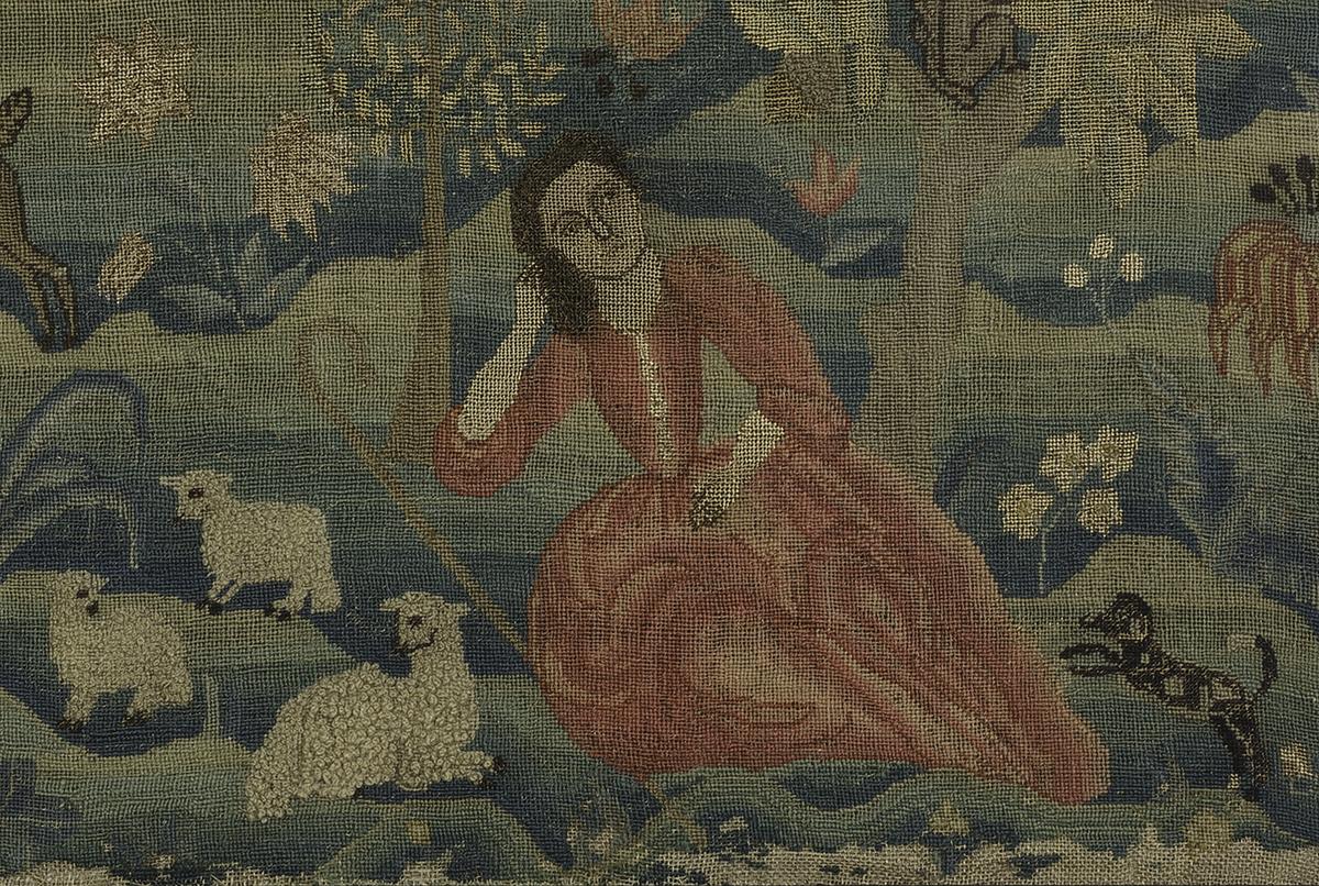 1962.0586 A Needlework Picture, Detail 3