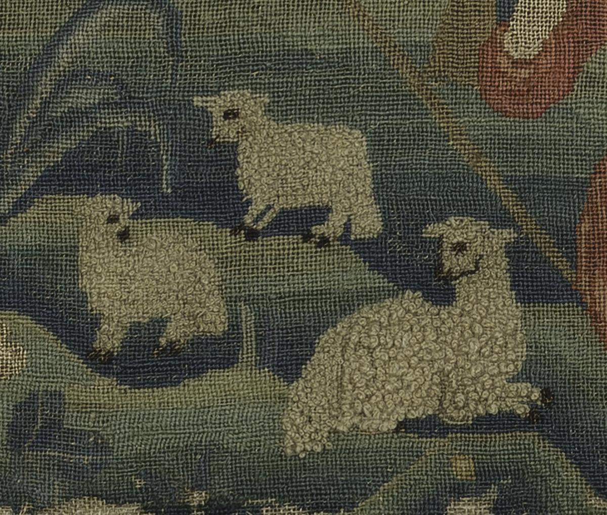 1962.0586 A Needlework Picture, Detail 6
