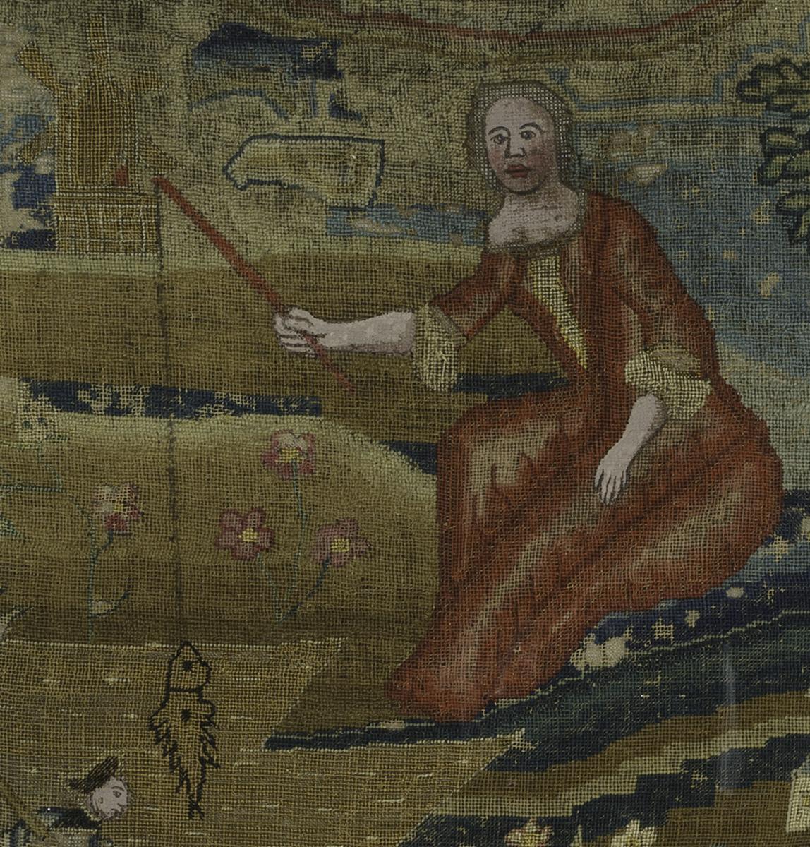 1962.0587 A Needlework Picture, Detail