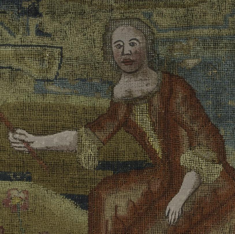 1962.0587 A Needlework Picture, Detail 4