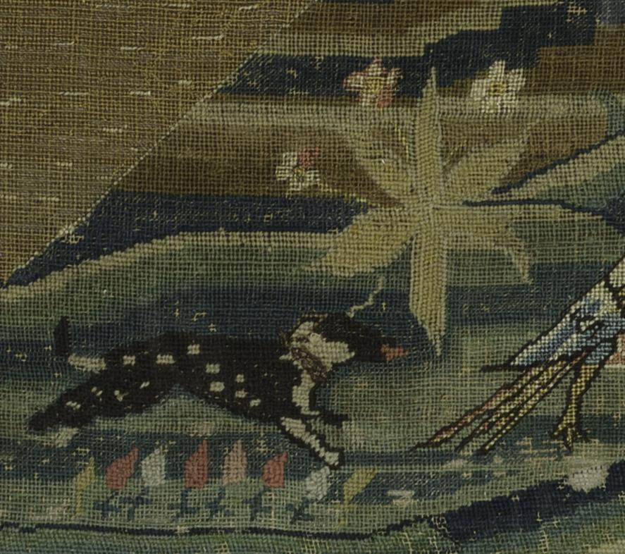 1962.0587 A Needlework Picture, Detail 6