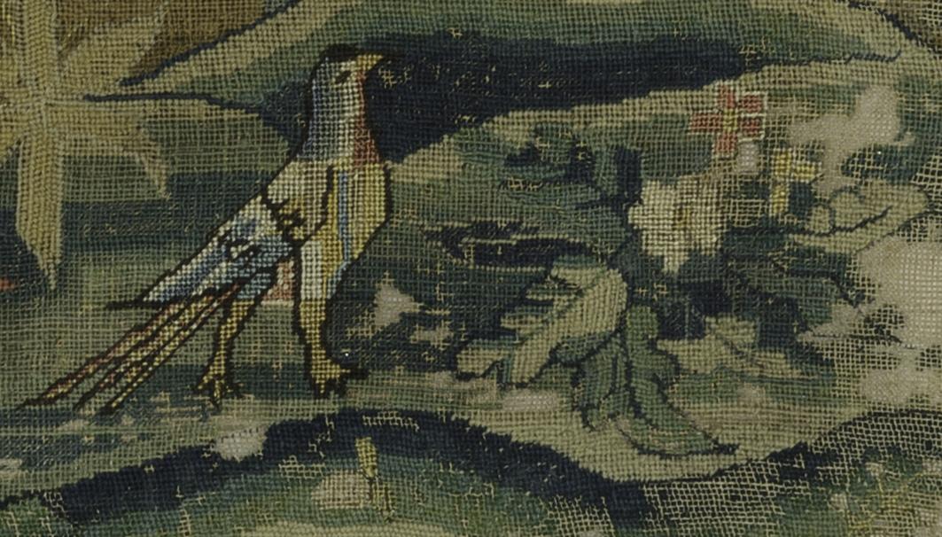1962.0587 A Needlework Picture, Detail 7