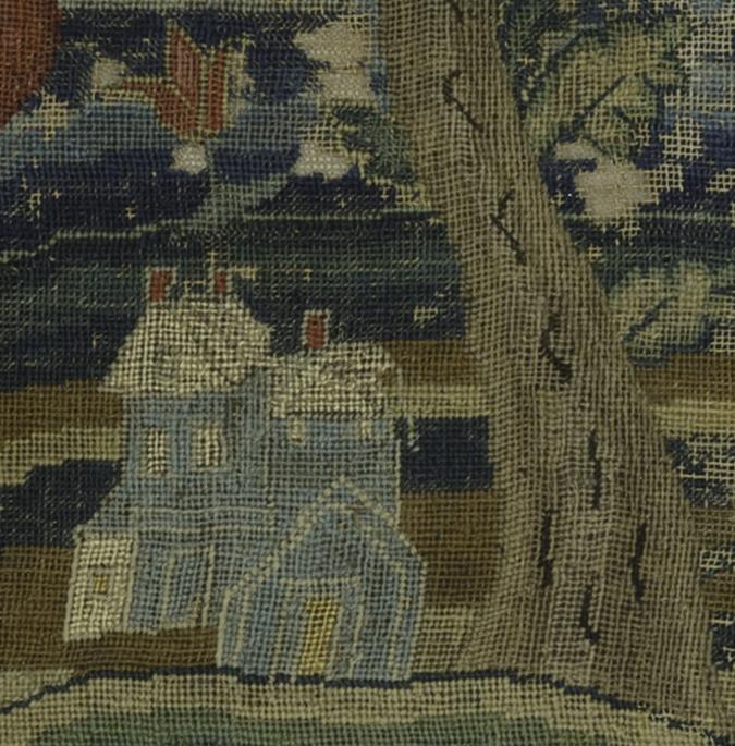 1962.0587 A Needlework Picture, Detail 8