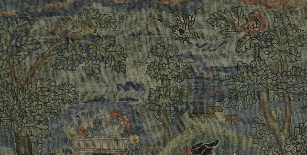 1962.0588 Needlework Picture, Detail 2