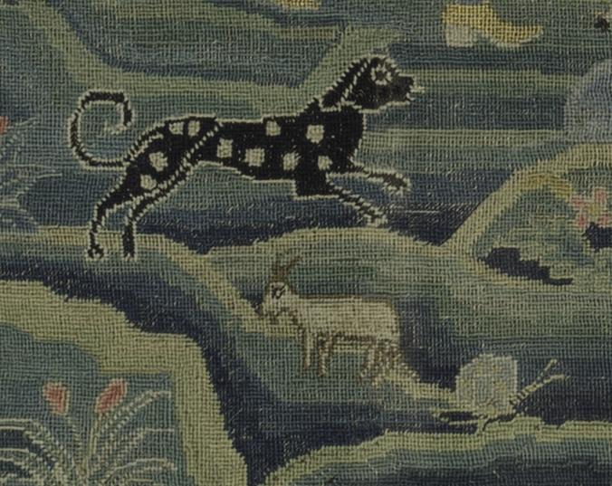 1962.0588 Needlework Picture, Detail 7