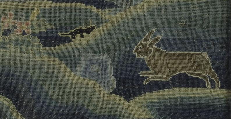 1962.0588 Needlework Picture, Detail 8
