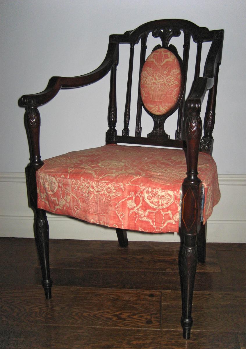1963.0031.002 chair and 1969.5531.002 slip cover view 1
