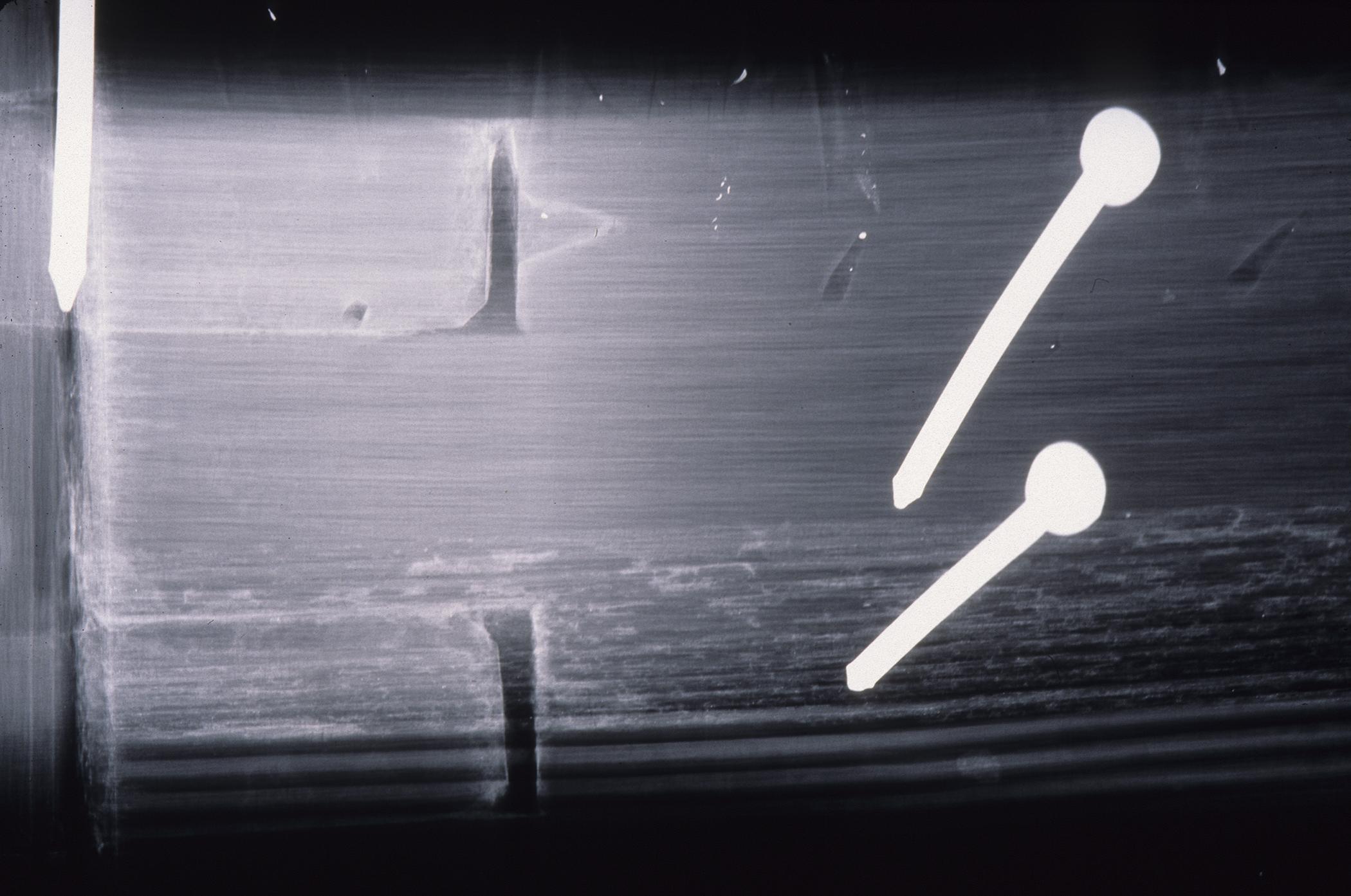 1963.0036 Settee, detail 2, x-ray