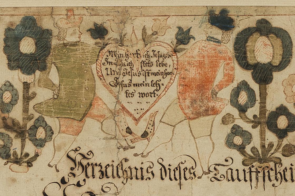 1963.0050 A Fraktur, detail 2