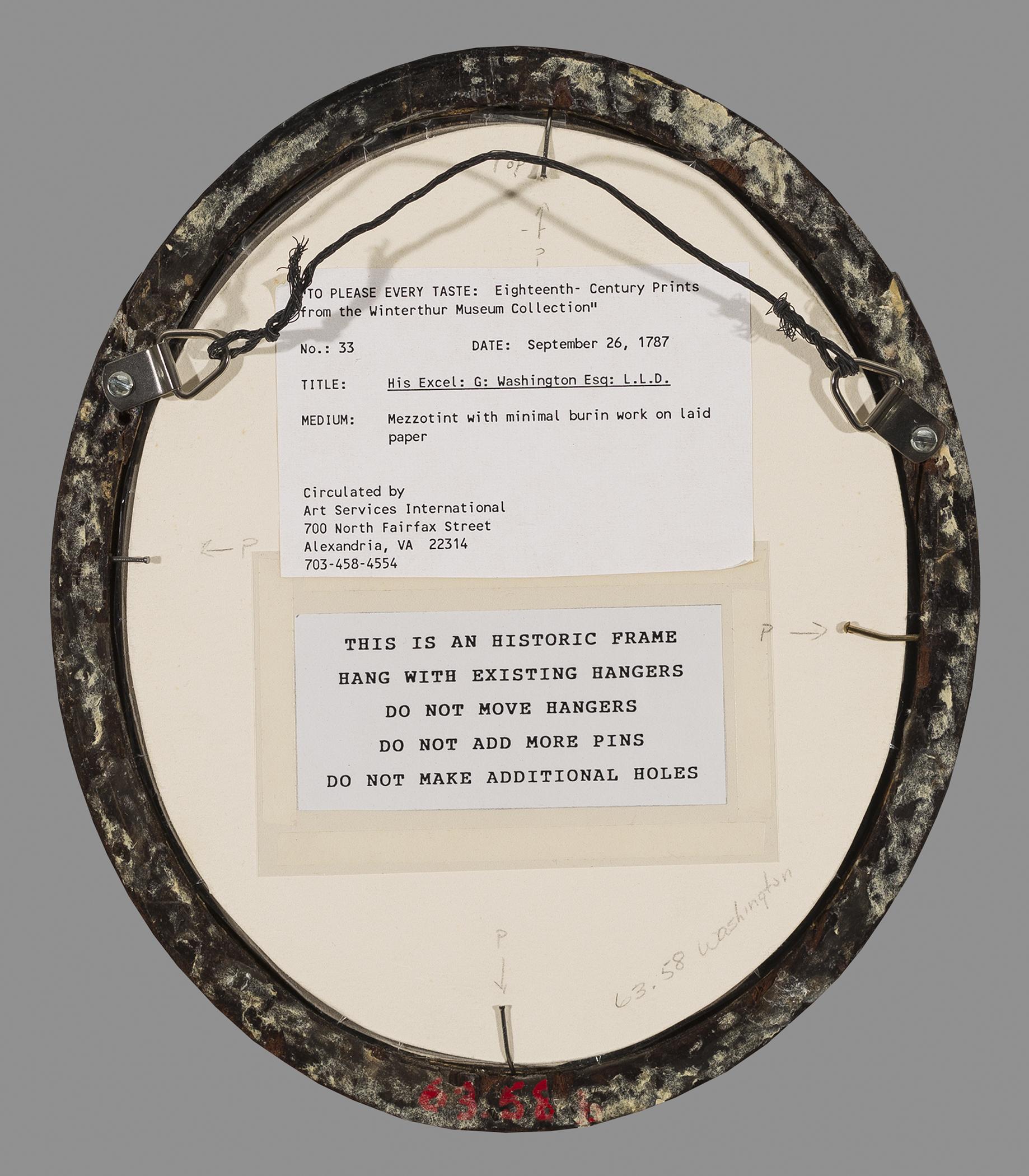 1963.0058 B Frame, E Backboard, view 1, reverse