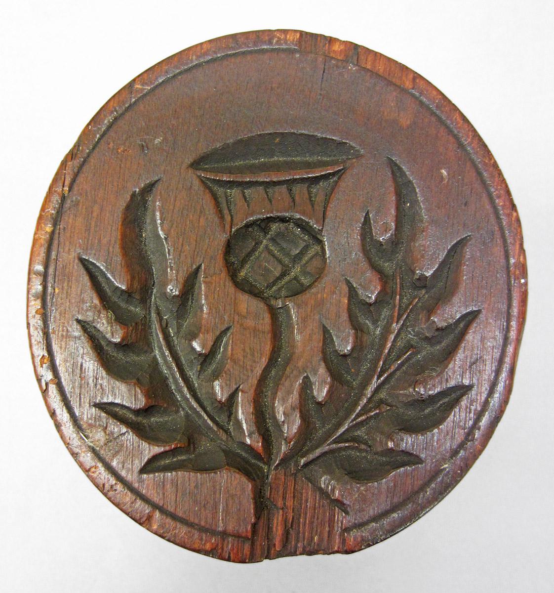 1963.0061, Butter mold, carving detail 3