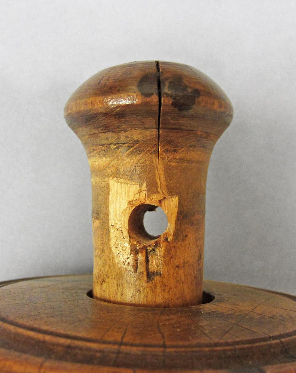 1963.0062, Butter mold, handle