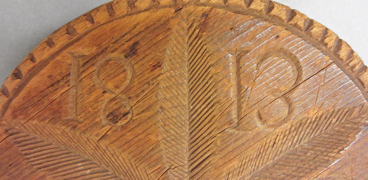 1963.0063, Butter mold, detail 1