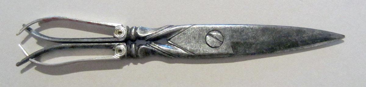 1955.0136.045 H Silver Scissors upper surface