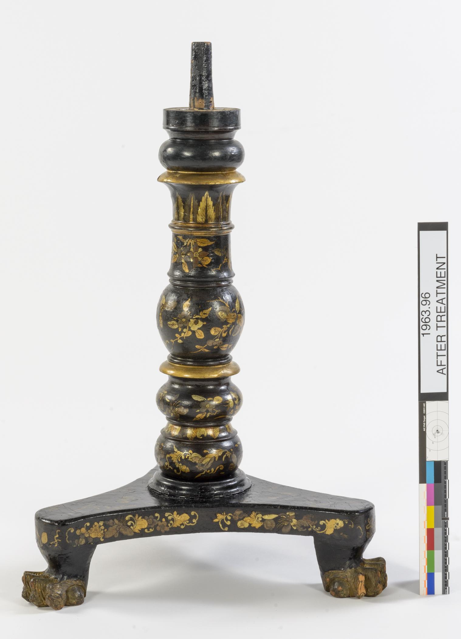 1963.0096 Table, view 3, after conservation treatment