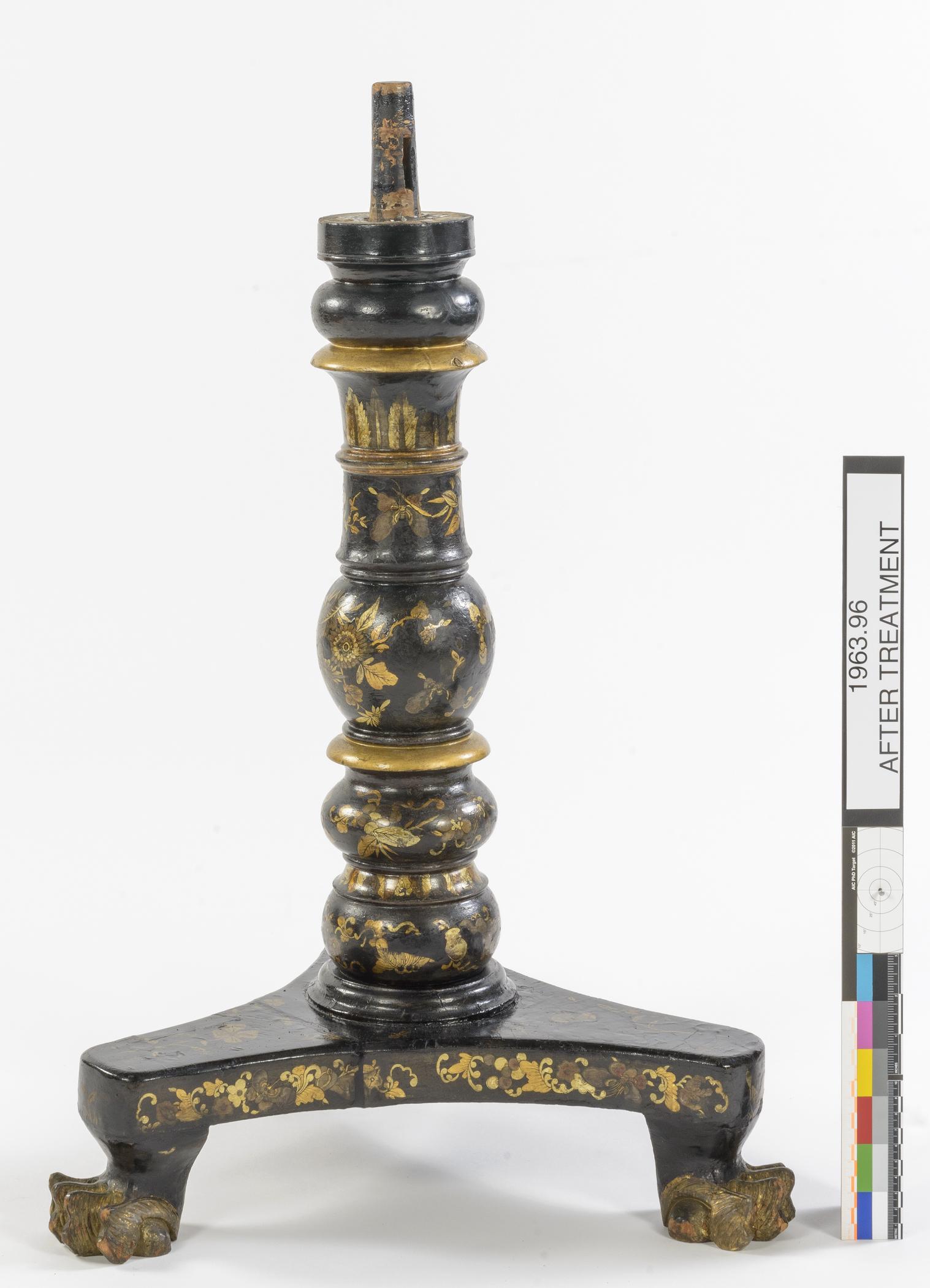 1963.0096 Table, view 4, after conservation treatment