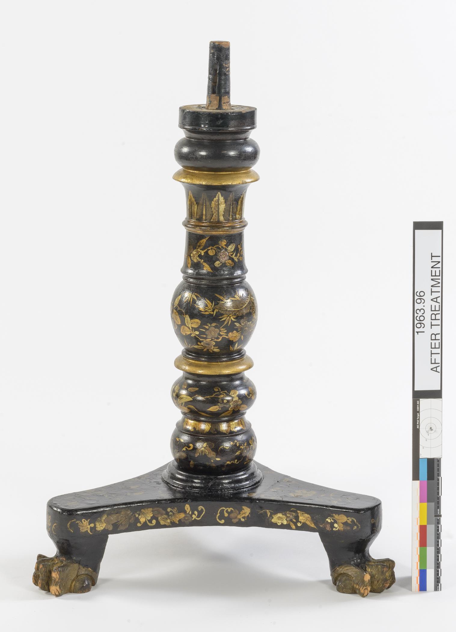 1963.0096 Table, view 5, after conservation treatment