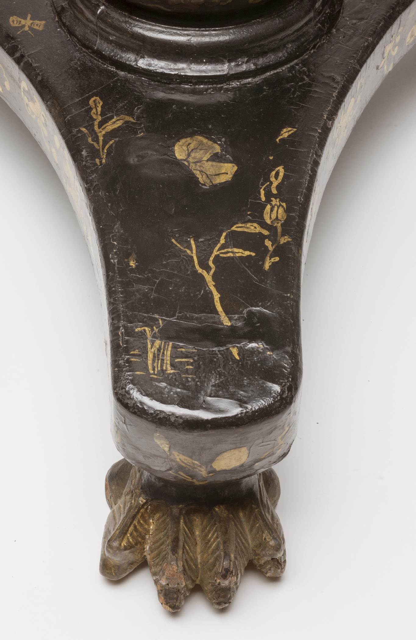 1963.0096 Table, detail 3, after conservation treatment