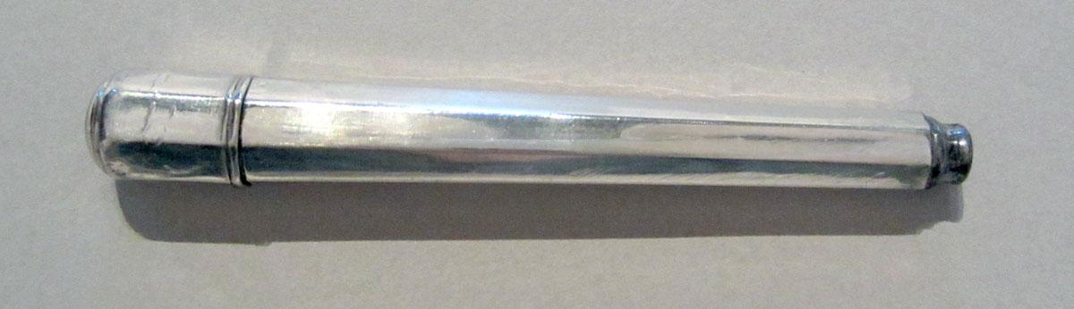 1955.0136.045 L, M Silver Container and Cap