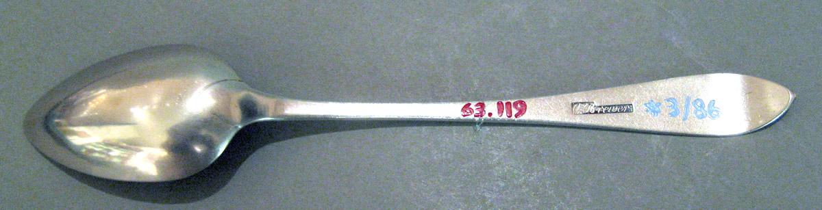 1963.0119 Silver Spoon underside