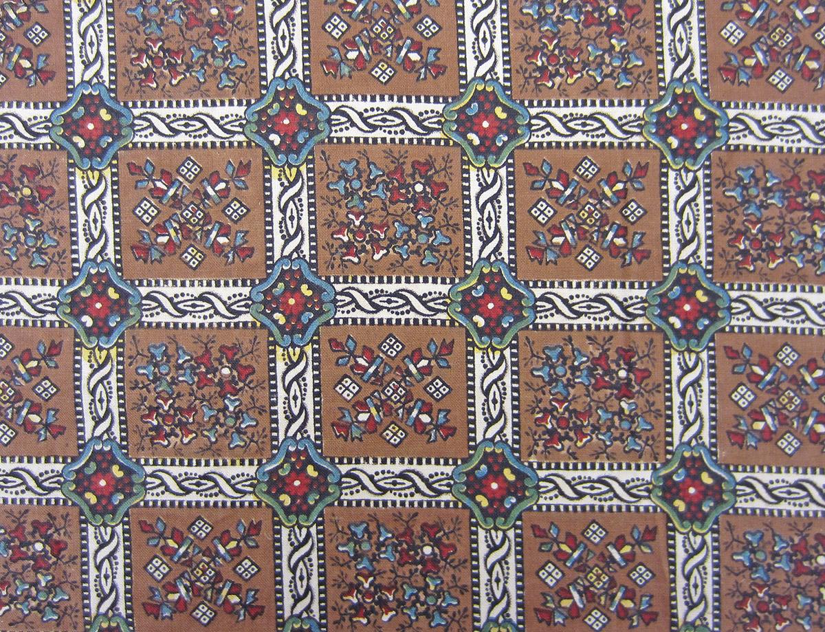 T2278 textile, printed design repeat
