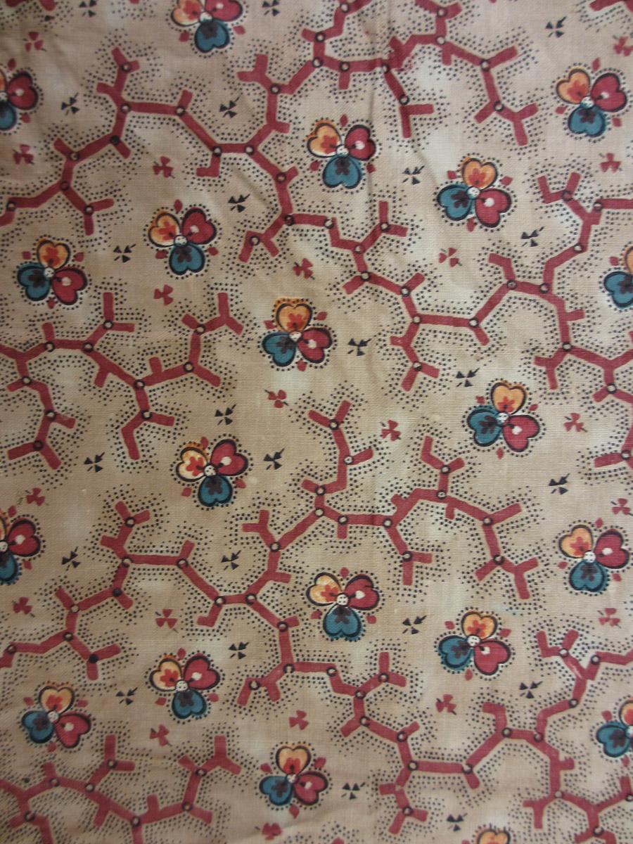 1963.0140.001 textile, printed detail 1
