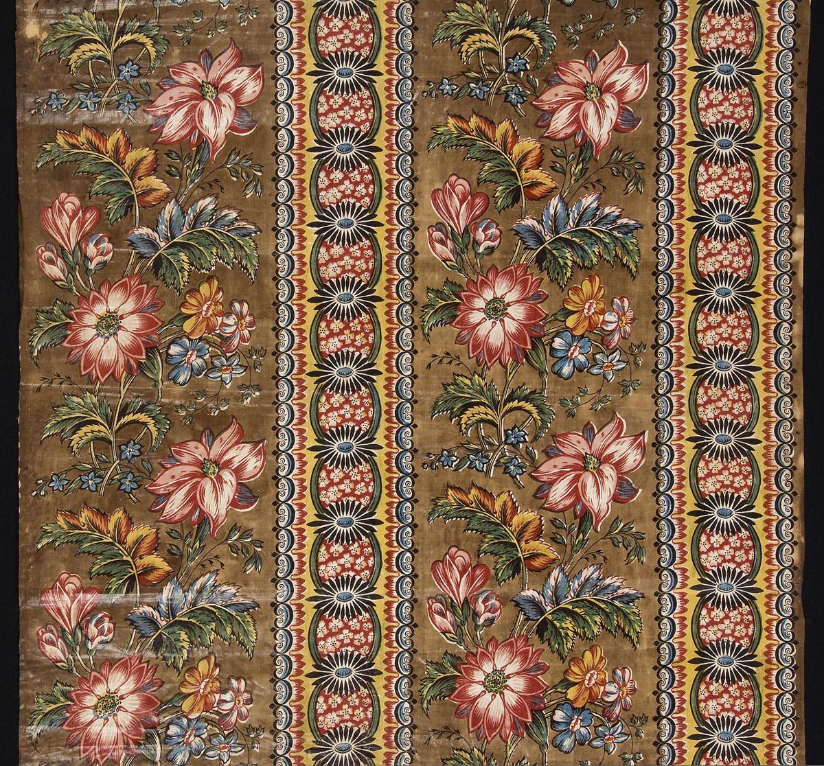 1963.0142 Textile, printed, detail 1