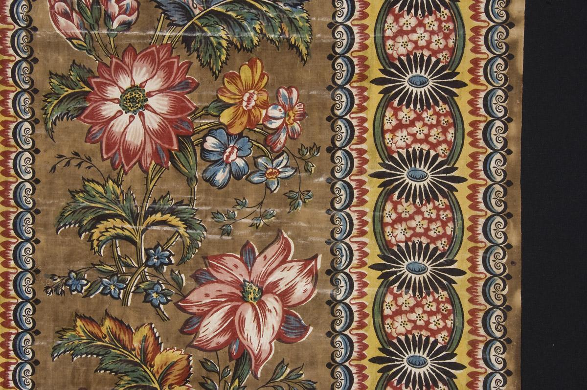 1963.0142 Textile, printed, detail 3