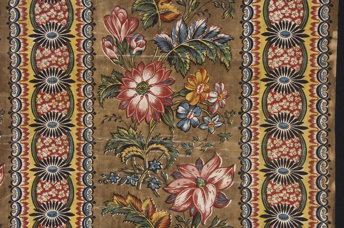 1963.0142 Textile, printed, detail 4