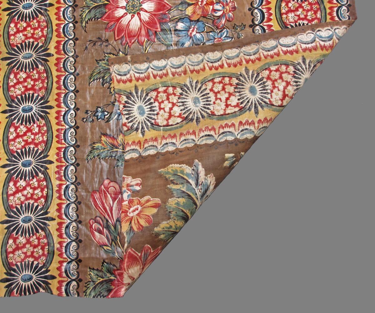 1963.0142 textile, printed folded corner