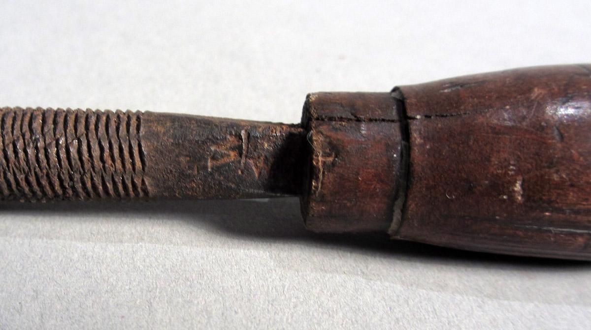 1963.0156.002 Round joint file, Mark