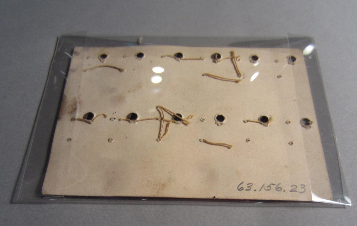 1963.0156.023 Paper with watch hands, View 3
